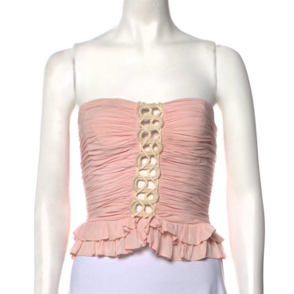 Ramy Brook Pink Strapless Top